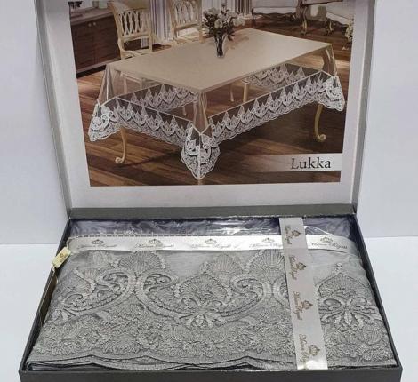Скатерть EFOR "LUKKA" 160x220, серый