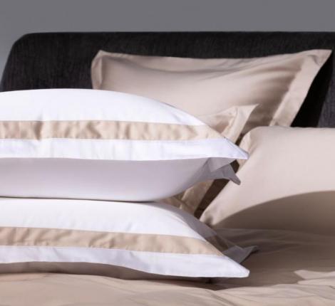 Наволочка с широкой отделкой "ALPINE NUDE PINK ALLURE GRASS" Мако-Сатин, 50х70 (2шт)