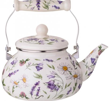 Чайник эмалированный "FLOWER STORY", 2,3 л