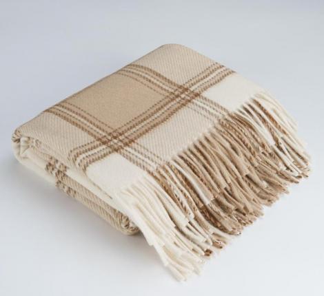 Плед INCALPACA (55% шерсть альпака, 45% шерсть мериноса) PP-4, 170x210