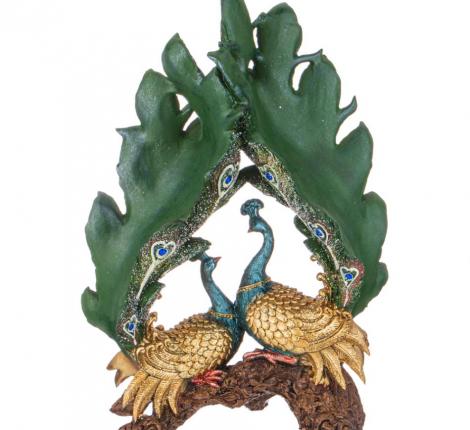 Фигурка декоративная "ПАВЛИНЫ", 24*11*34 см