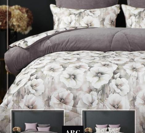 Постельное белье с одеялом "Kazanov.A." Маквин (мокко жемчуг) Велюр/Egypt Cotton, Евро