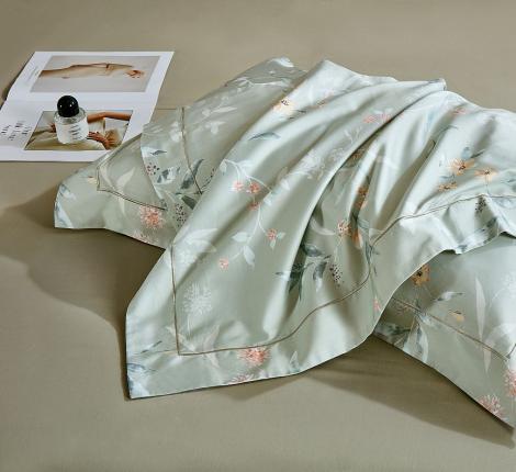 Постельное белье "Asabella" 2314-4S Мако-Сатин, 1,5 спальный