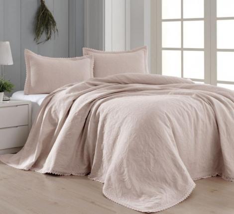 Покрывало хлопковое Пудра "IRYA", 220x240