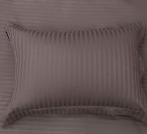 Постельное белье "Sofi de Marko" Моне (кофе) Страйп Сатин, Евро (50х70-2шт.)