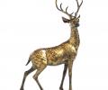 Фигурка оленя "GOODWILL" (золото антик), высота 56 см