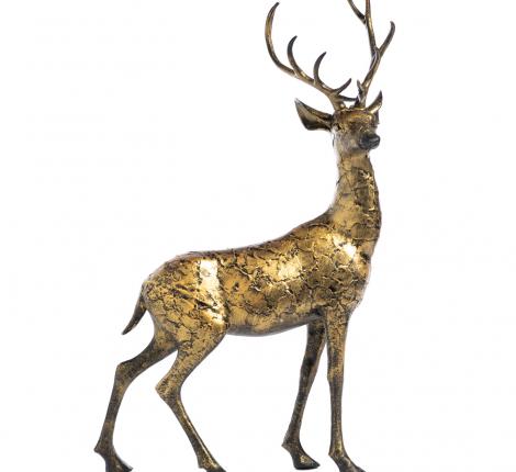 Фигурка оленя "GOODWILL" (золото антик), высота 56 см