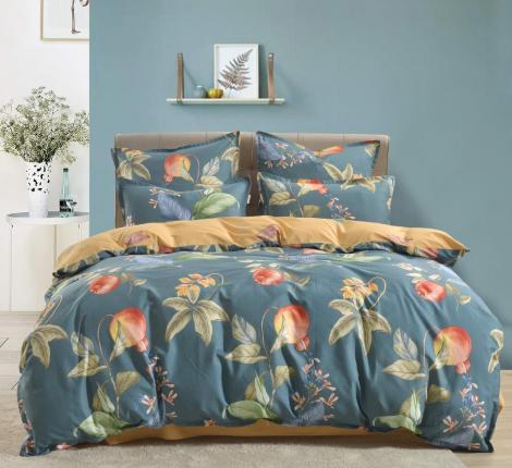 Постельное белье "Sofi de Marko" Элиан (синий) Сатин, 1,5 спальный