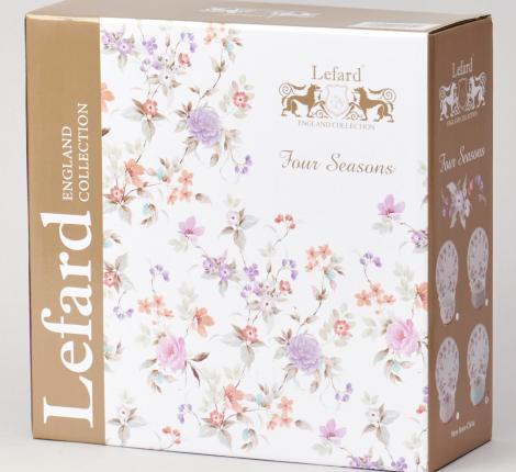 Чайный набор "ВРЕМЕНА ГОДА" на 2 персоны, 4 предметов (250 мл), розовый