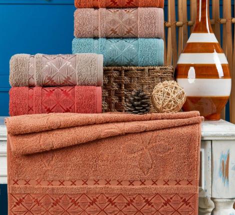 Набор махровых полотенец "PHILIPPUS" 50*90 (1/6 ) SUPER COTTON (A405) EFIDE