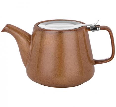 Чайник с металлическим ситом "LUSTER" (коричневый), 1200 мл