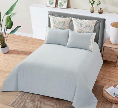 Постельное бельё "KARTEKS" жаккардовый сатин АКВАРЕЛЬ CVP 02, Евро