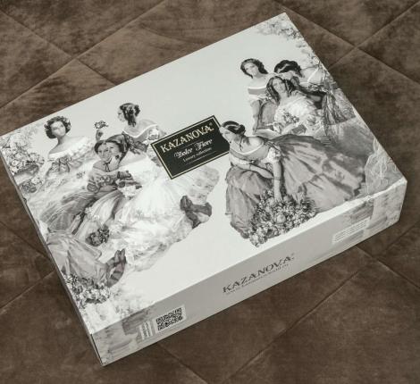 Постельное белье с одеялом "Kazanov.A." Байрон (бежевый трюфель) Велюр/Egypt Cotton, Евро