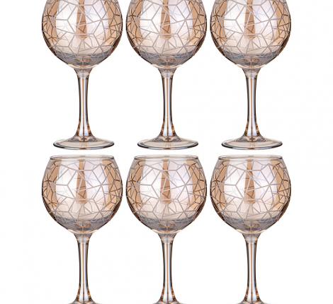 Набор фужеров 6 штук "ГРАФИКА" МЕД 194-954, 280 мл