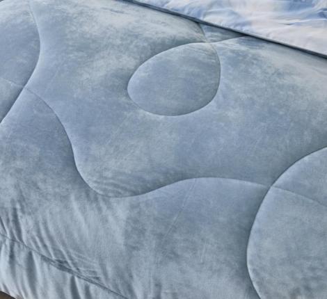 Постельное белье с одеялом "Sofi de Marko" Ренато №33 Велюр/Сатин, Евро