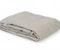 Дорожный плед пуховый "TRAVEL PLAID GRASS GREY", 140х200