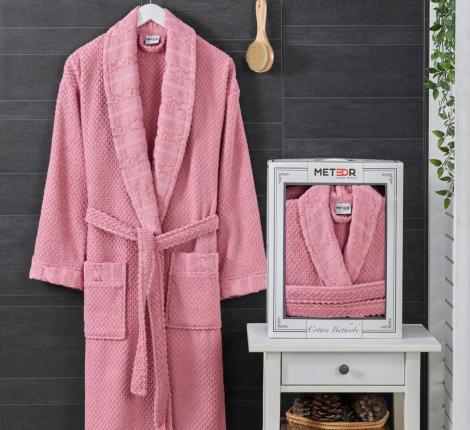 Халат женский METEOR Шалька LYON XXXL, брусничный