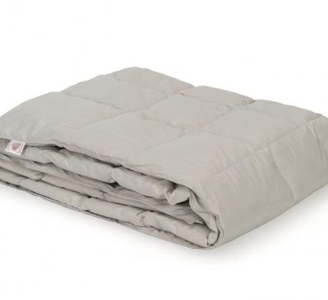 Дорожный плед пуховый "TRAVEL PLAID GRASS GREY", 140х200