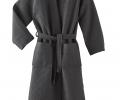 Халат вафельный "Blanc des Vosges" WAFFLE ANTHRACITE (темно-серый), S