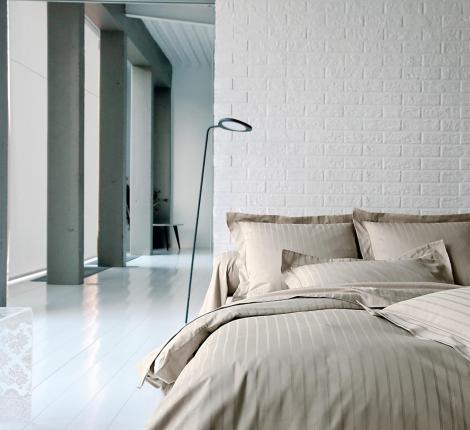 Постельное бельё "Blanc des Vosges" DIVINE CHANVRE сатин-жаккард, Евро