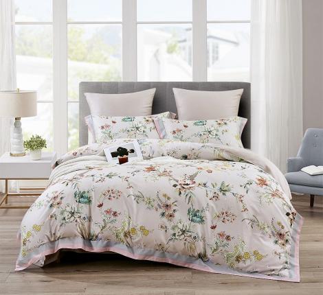 Постельное белье "Asabella" 2361-6 Фланель, Евро