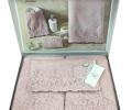 Комплект полотенец 30x50-50x100-70x140 Maison D'or &quot;NEW TRENDY&quot;, грязно-розовый