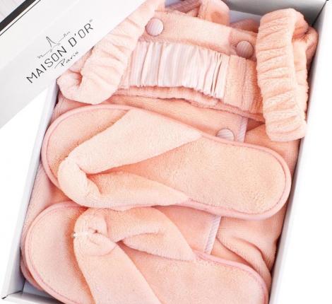 Набор для сауны женский Maison Dor "SKIRT" (персиковый), S