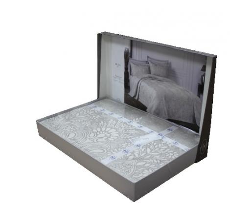 Гобеленовое покрывало "DO&CO" 240х260 (50x70-2 шт.) EKOSE, кремовый