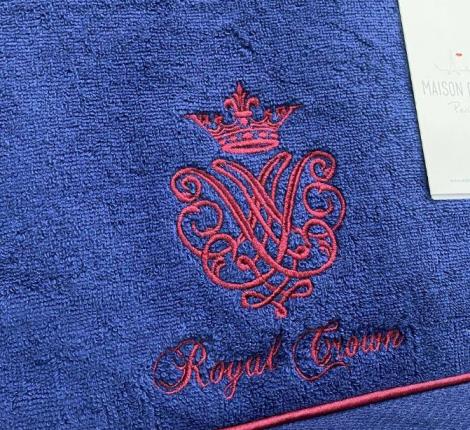 Комплект махровых полотенец  30x50-50x100-85x150 Maison D'or "ROYAL", синий