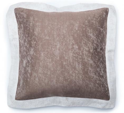Подушка декоративная "Leitner" HAITHABU (коричневый)  жаккард, 40х40