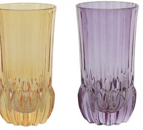 Набор стаканов 6 штук "ADA TUMBLER" хрусталь, высота 15 см