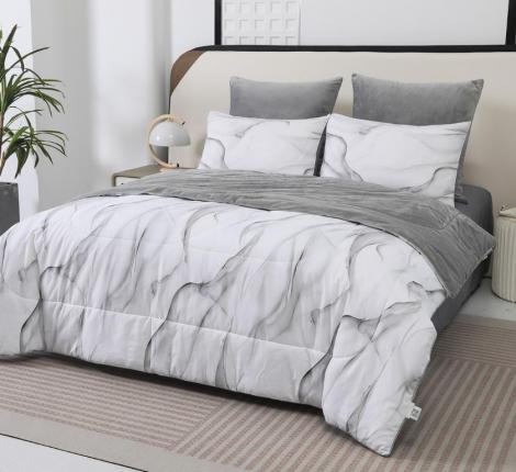 Постельное белье с одеялом "Sofi de Marko" Роберто №14 Велюр/Сатин, Семейный