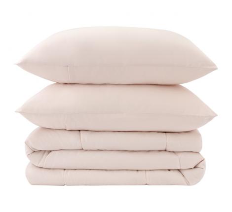 Постельное белье с одеялом "Sofi de Marko" Эльмира (кремовая) Сатин, Евро