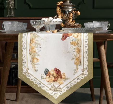 Дорожка с пропиткой "ЗОЛОТАЯ КУРОЧКА", 45х300 см