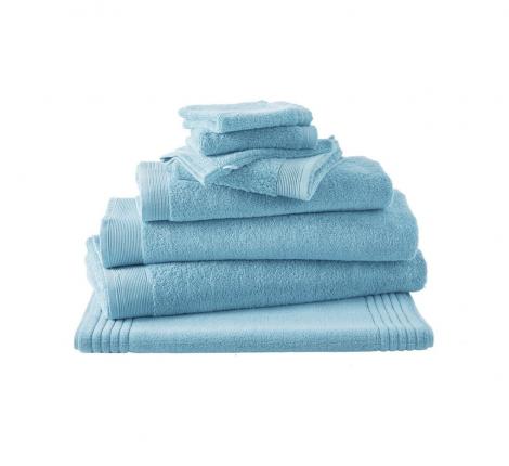 Полотенце махровое "Blanc des Vosges" UNI BLEUET (голубой), 40х60