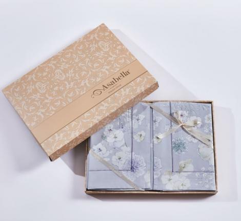 Постельное белье "Asabella" 2253-6 Мако-Сатин, Евро