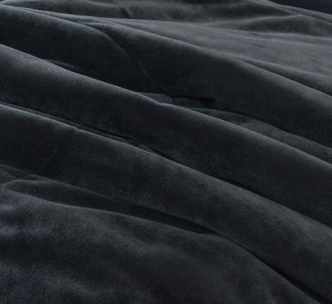 Постельное белье с одеялом &quot;Sofi de Marko&quot; Энрике (черный) Велюр, Евро