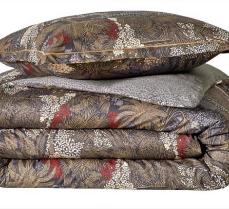 Постельное бельё "Blanc des Vosges" JARDINS DE BABYLONE INDIGO Сатин ДеЛюкс, Евро