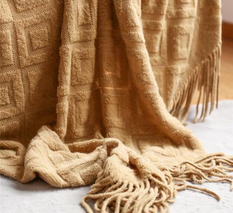 Плед вязаный PA-13, 130х220