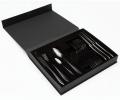 Набор столовых приборов "BELO" black  39-40 на 6 персон, 24 предмета
