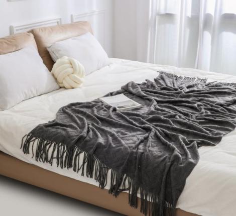 Плед вязаный PA-17, 130х200