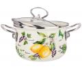 Кастрюля эмалированная с крышкой "СЕКРЕТНЫЕ ИНГРЕДИЕНТЫ", 2,0 л