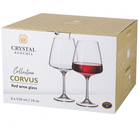 Набор бокалов для вина 6 штук &quot;NAOMI/CORVUS&quot; 570 мл