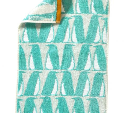 Полотенце "Blanc des Vosges" BANQUISE TURQOISE велюр/жаккард, 30х50