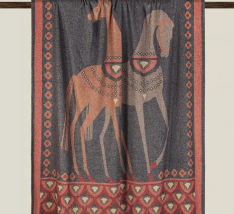 Плед Frati "HORSE" BLUE, 150х200