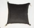 Наволочка декоративная "Sofi de Marko" Жасмин (антрацит) Велюр, 45х45 