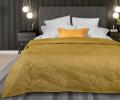 Покрывало Primavelle "ARTI" Биософт 180х200, Листья Золото