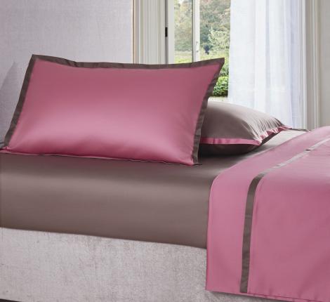 Постельное бельё Sharmes Solid «Coctail» 1,5 спальный, Темно-розовый/терракотовый