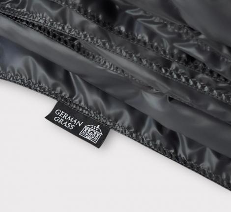 Дорожный плед-пончо пуховый "Travel Cape Plaid Grass" GRAPHITE, 130х170