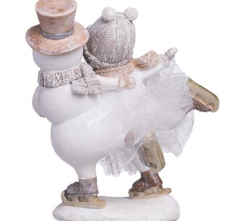 Статуэтка "СНЕГОВИКИ", 16х9,5х18,5 см